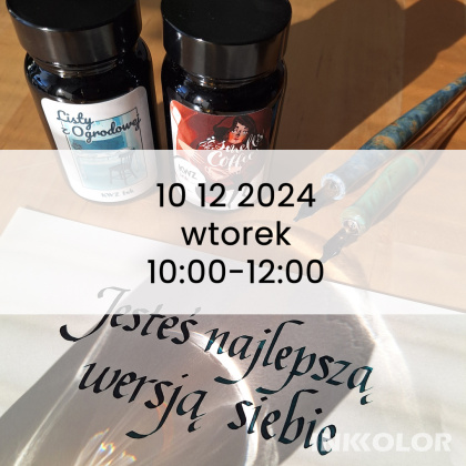 Skup się na sobie i kaligrafii – relaks z italiką 10.12.2024, wtorek, 10:00-12:00