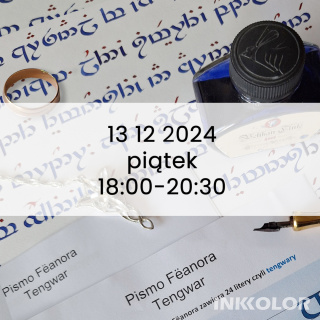 Tengwar – pismo J.R.R. Tolkiena, 13.12.2024, piątek, 18:00-20:30